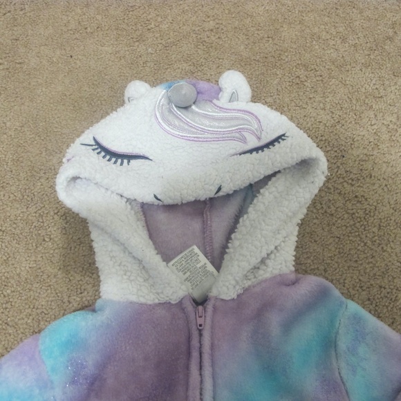 Saint Eve Kids Girl's Unicorn Onesie Pajama Size XS (5/6) GUC - Picture 3 of 3